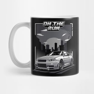 Nissan Skyline GTR R34 (On The Run) Mug